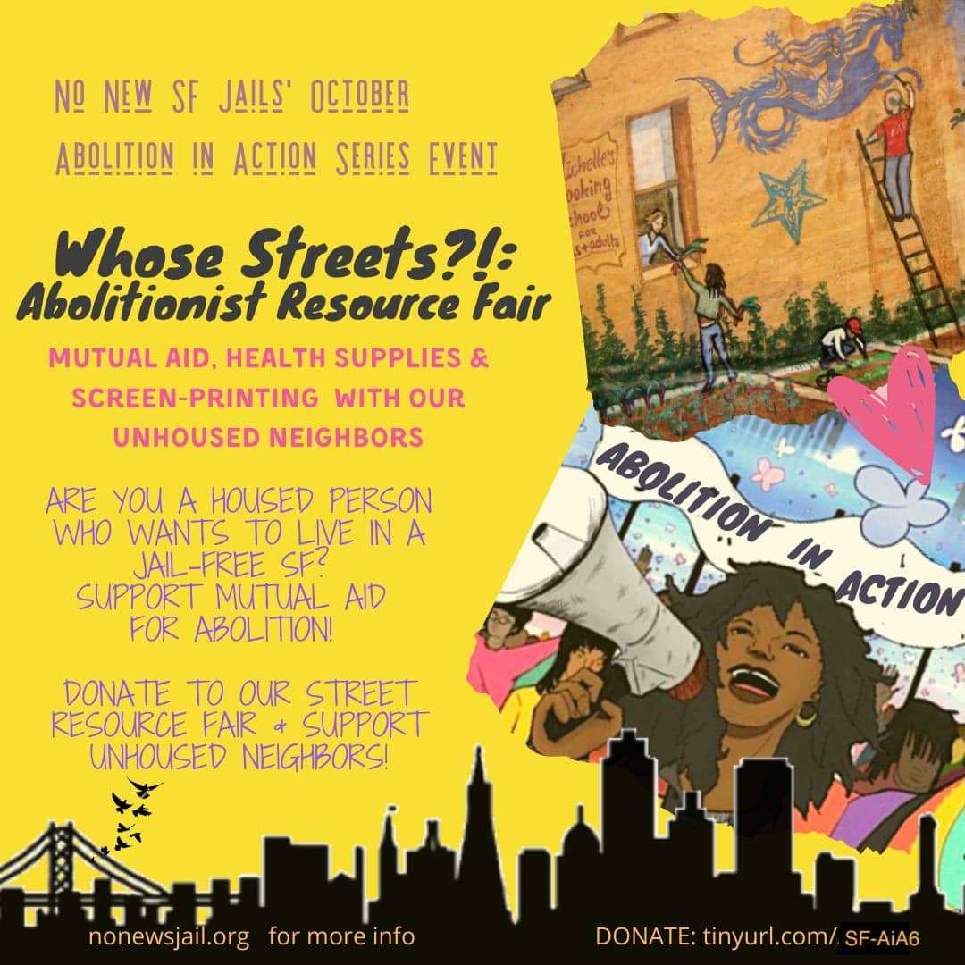 Whose-Streets-Abolitionist-Resource-Fair-poster, Free them all! Rename all jails, prisons and other detention facilities in California for Gov. Newsom, Local News & Views 