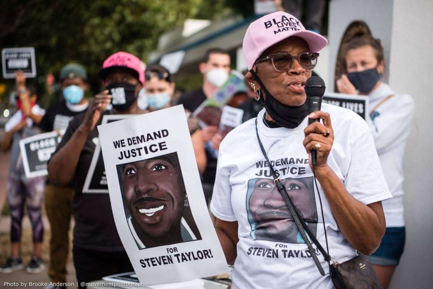 Addie-Kitchen-grandmother-of-San-Leandro-police-victim-Steven-Taylor-leads-rally-by-Brooke-Anderson-@movementphotographer-1400x935, Steven Taylor’s Addie Kitchen: A grandmother’s fight for justice, Local News & Views 