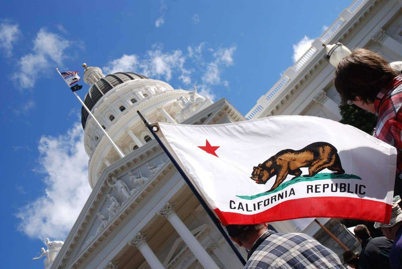 California-state-capitol-protesters-with-state-flag, Election 2020: Results show California may not be that liberal after all, World News & Views 