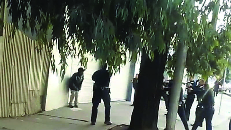 Mario-Woods-surrounded-by-SFPD-firing-squad-120215-vid-frame-2, SF Police Officers Assoc.: ‘We’d sign off on USDOJ reforms tomorrow!’ in exchange for pay raises, Local News & Views 