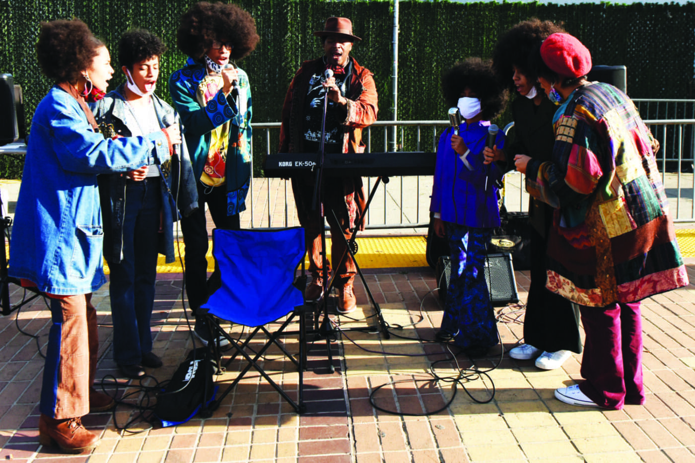 Celebrating-Bayview-Hunters-Point-Community-Curtis-Family-Cnotes-Mendell-Plaza-112120-by-Johnnie-Burrell-1400x933, City’s dynamic ‘First Family of Song’ brings tunes to COVID-19 testing site, Culture Currents 