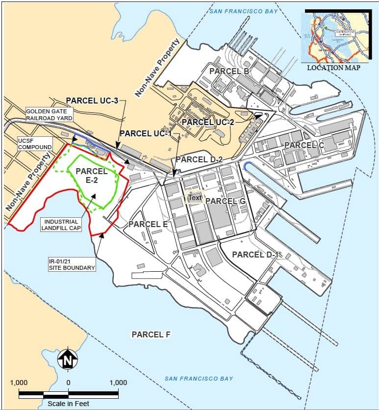 Current-map-of-Hunters-Point-Shipyard-parcel-boundaries-c.-2020, Renewed call for shipyard excavation moratorium – the legal legacy of harm to the Hunters Point community, Local News & Views 