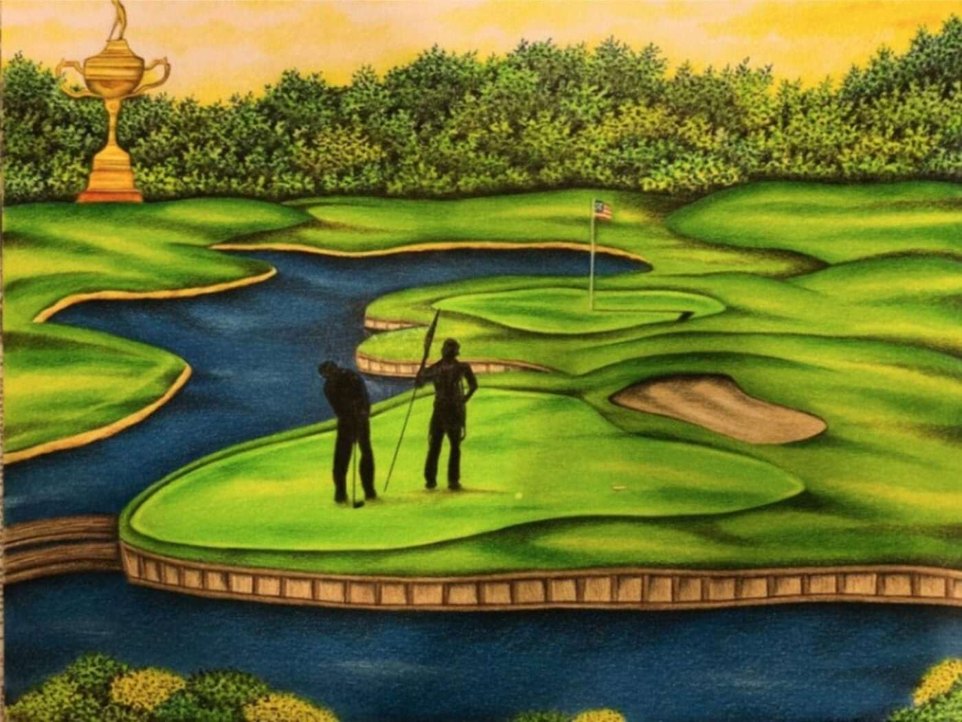 Golf-Dream-art-by-Valentino-Dixon-valentinodixon.com_-1400x1052, Tee time, Abolition Now! 