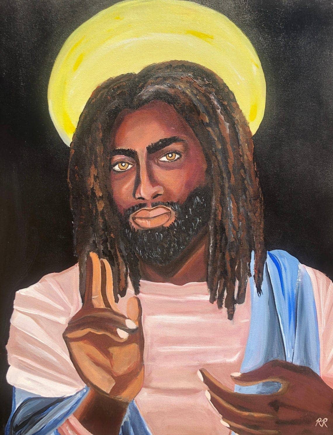 Black-Jesus-art-by-unknown-artist, Mishandling of COVID-19 at Eastham Plantation, Behind Enemy Lines 