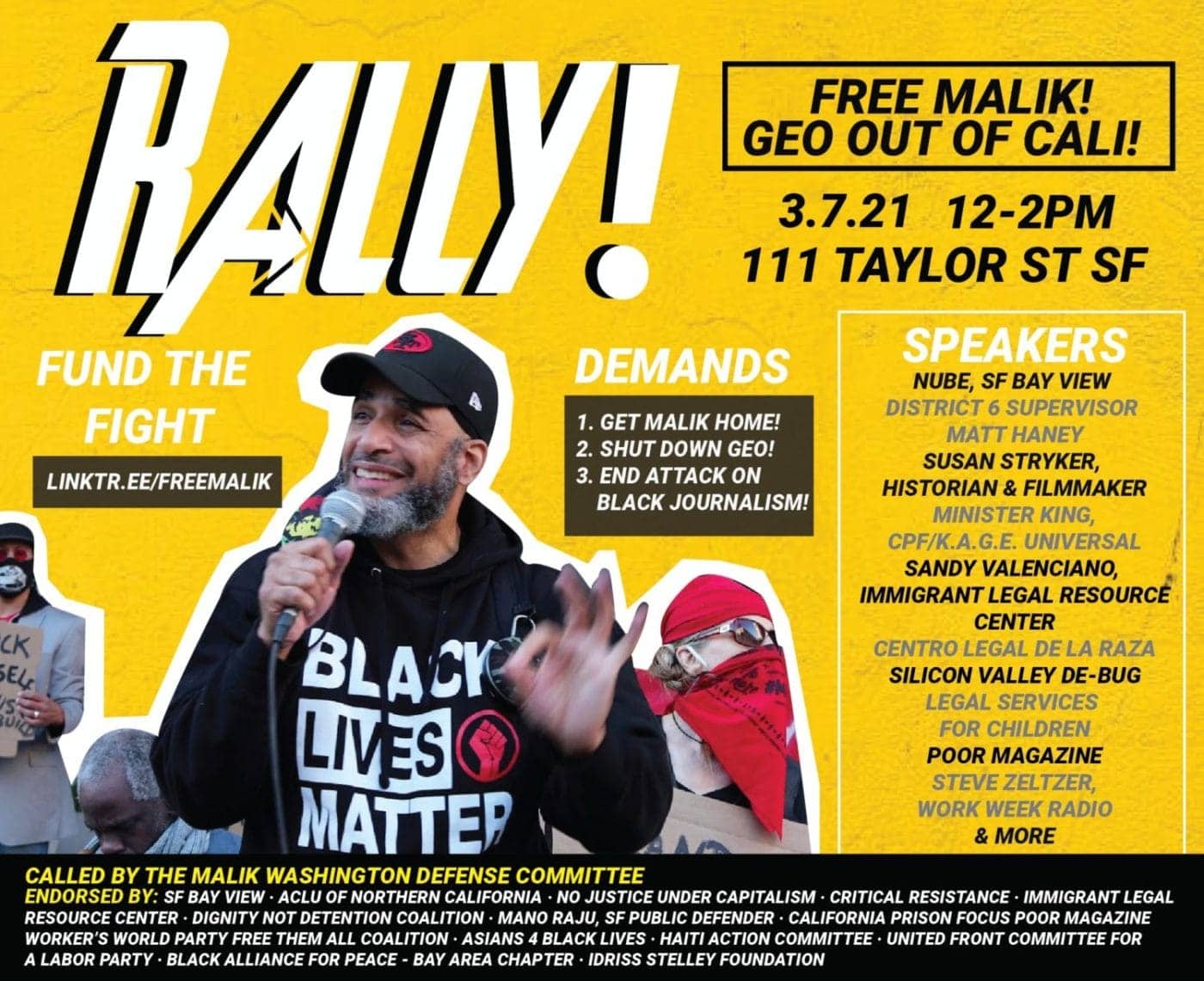Free-Malik-Rally-0321-front-pg-1400x1141, Free Malik! Save the Bay View newspaper! Rally Sunday, March 7, 12-2pm, 111 Taylor, San Francisco, Local News & Views 