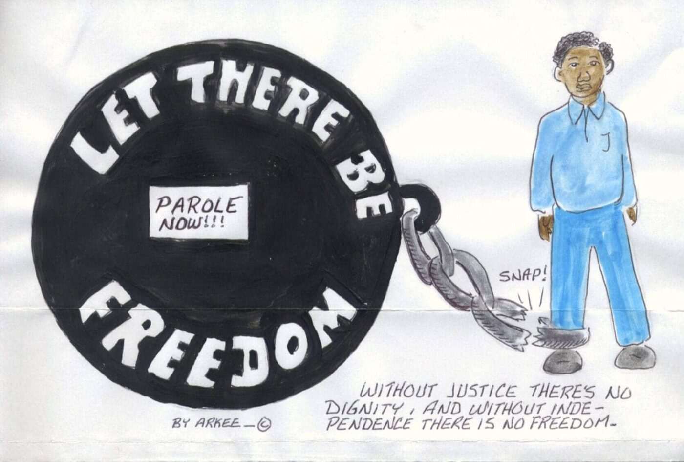 Let-There-Be-Freedom-Parole-Now-art-by-Arkee-Chaney-1400x945, Parole boards – the stumbling block in the offender’s stride to freedom, World News & Views 