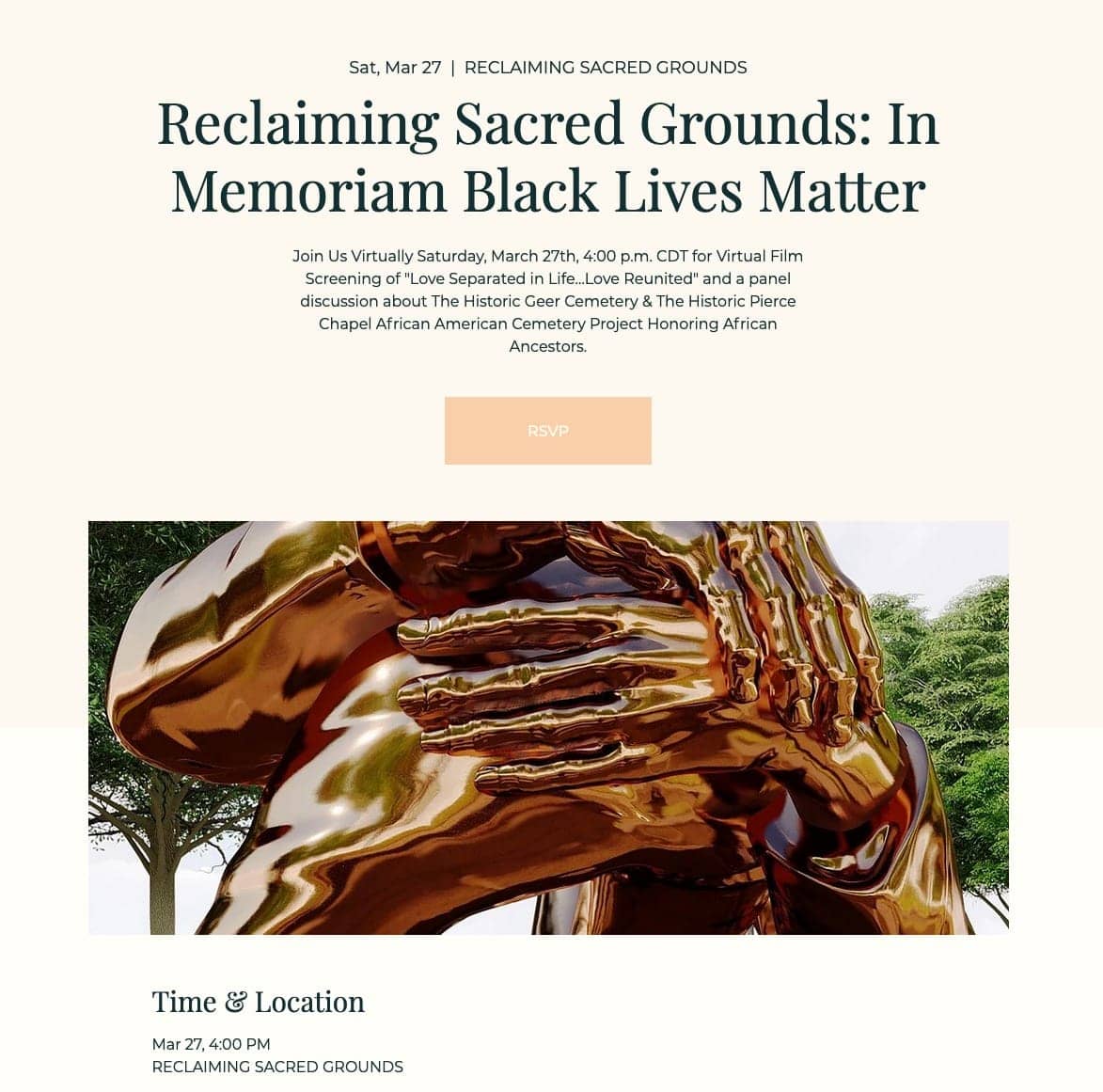 Reclaiming-Sacred-Grounds-Black-Lives-Matter-in-memoriam-032721, Reclaiming Sacred Grounds: Black Lives Matter in memoriam, Culture Currents 