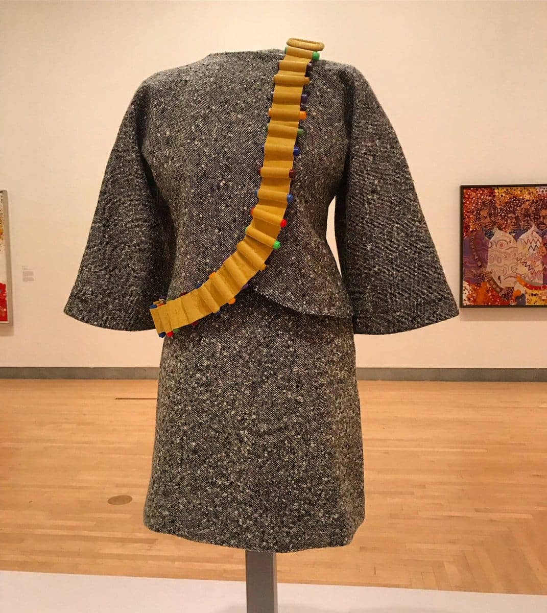 ‘Revolutionary-Suit-with-ammunition-belt-sewn-in-fashion-design-art-by-Jae-Jarrell, Take me home, Abolition Now! 