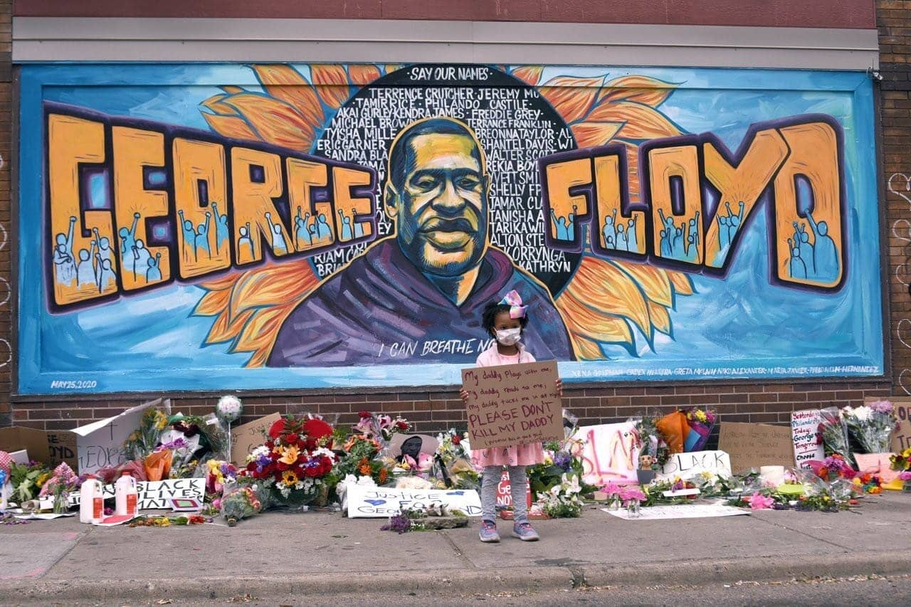 George-Floyd-mural, Ode to George Floyd, a poverty skola in amerikkklan, Culture Currents 