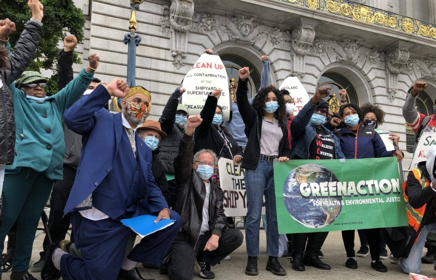 Greenaction-group-photo-Malik-Earth-Day-Rally-City-Hall-042221-by-Griffin-Jones-1400x899, Earth Day 2021 in San Francisco!, Local News & Views 