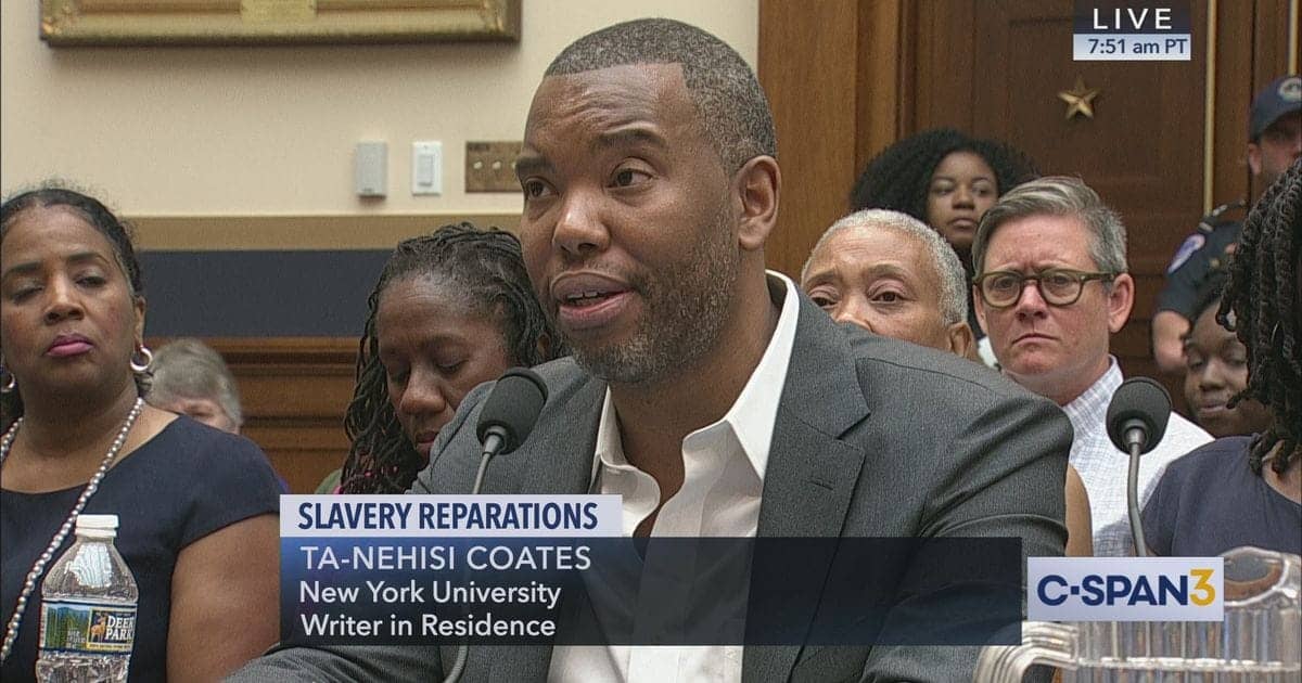 Author-Ta-Nehisi-Coates-testifies-House-Judiciary-hearing-on-Reparations-HR-40-061919-by-C-SPAN, Slavery, historic trauma and the critical need for reparations, News & Views 