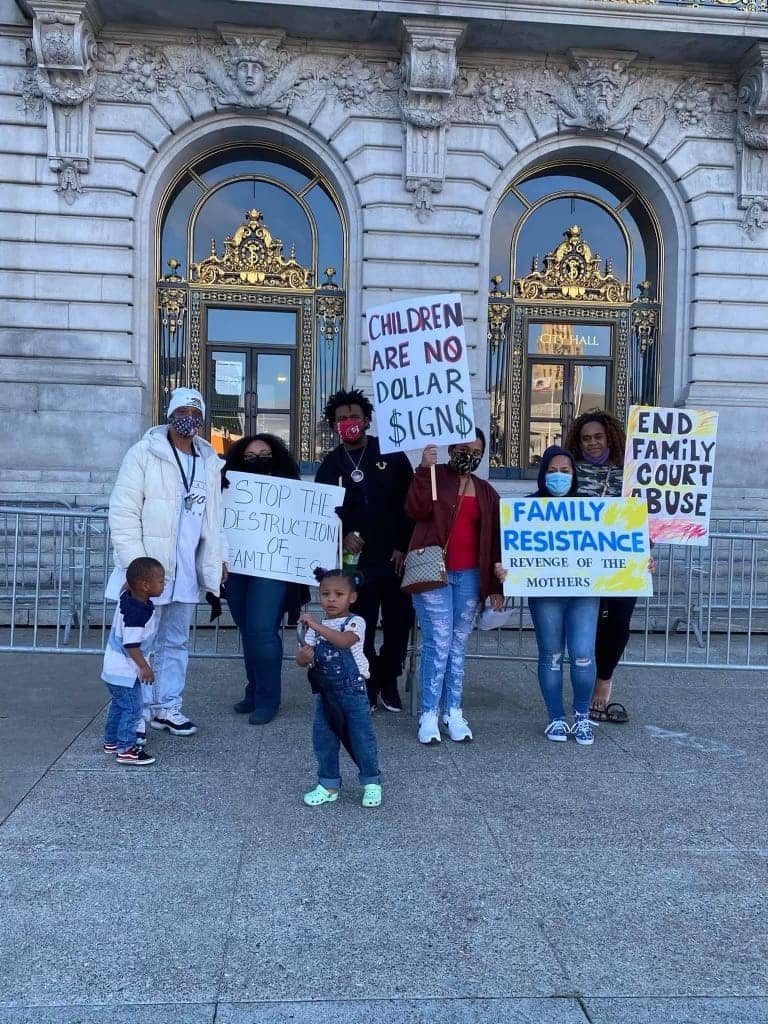 Jenny-Quiles-her-family-at-Families-in-Resistance-protest-by-Michelle-Chan, Family justice in an unjust world: A mother’s story of false allegations by doctors, CPS and the police, Culture Currents 