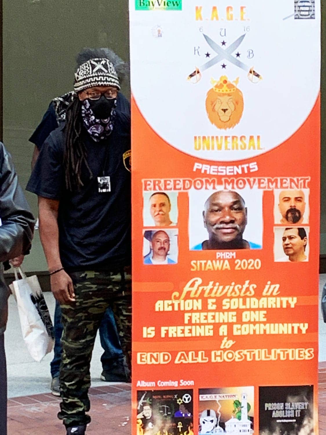 Minister-King-KAGE-Universal-at-Mumia-KQED-protest-042021-by-Malik, Juneteenth 2021! The struggle for freedom continues, Local News & Views 