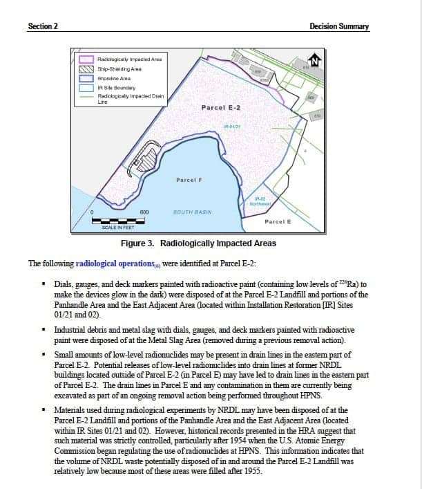 Radiologically-impacted-areas-HP-Shipyard-Parcel-E, Why I am calling for a Local Health Emergency in San Francisco, Local News & Views 