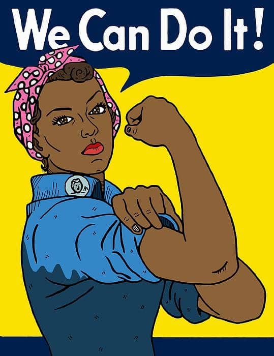 We-Can-Do-It-Black-Rosie-the-Riveter, Organizing to win Guaranteed Health Care, Local News & Views 