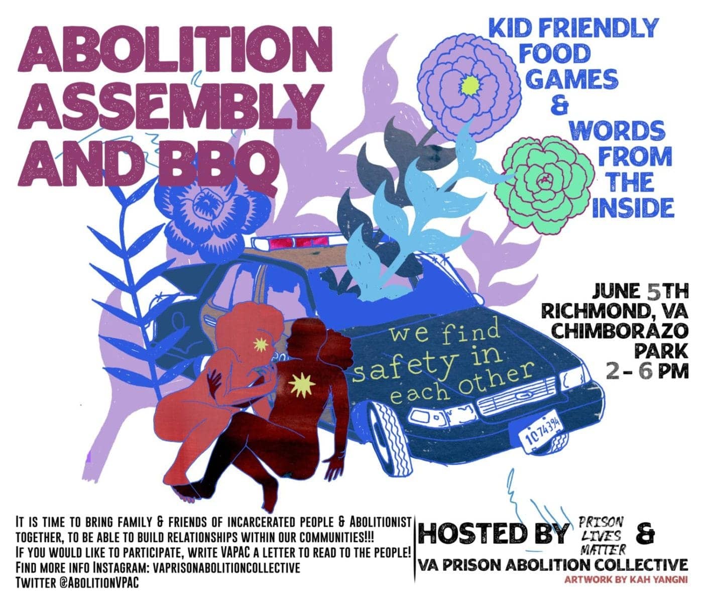 Abolition-Assembly-and-Barbeque-poster-by-PLM-VPAC-060521-1400x1193, Building a united front inside: Educate, agitate, organize!, Abolition Now! 