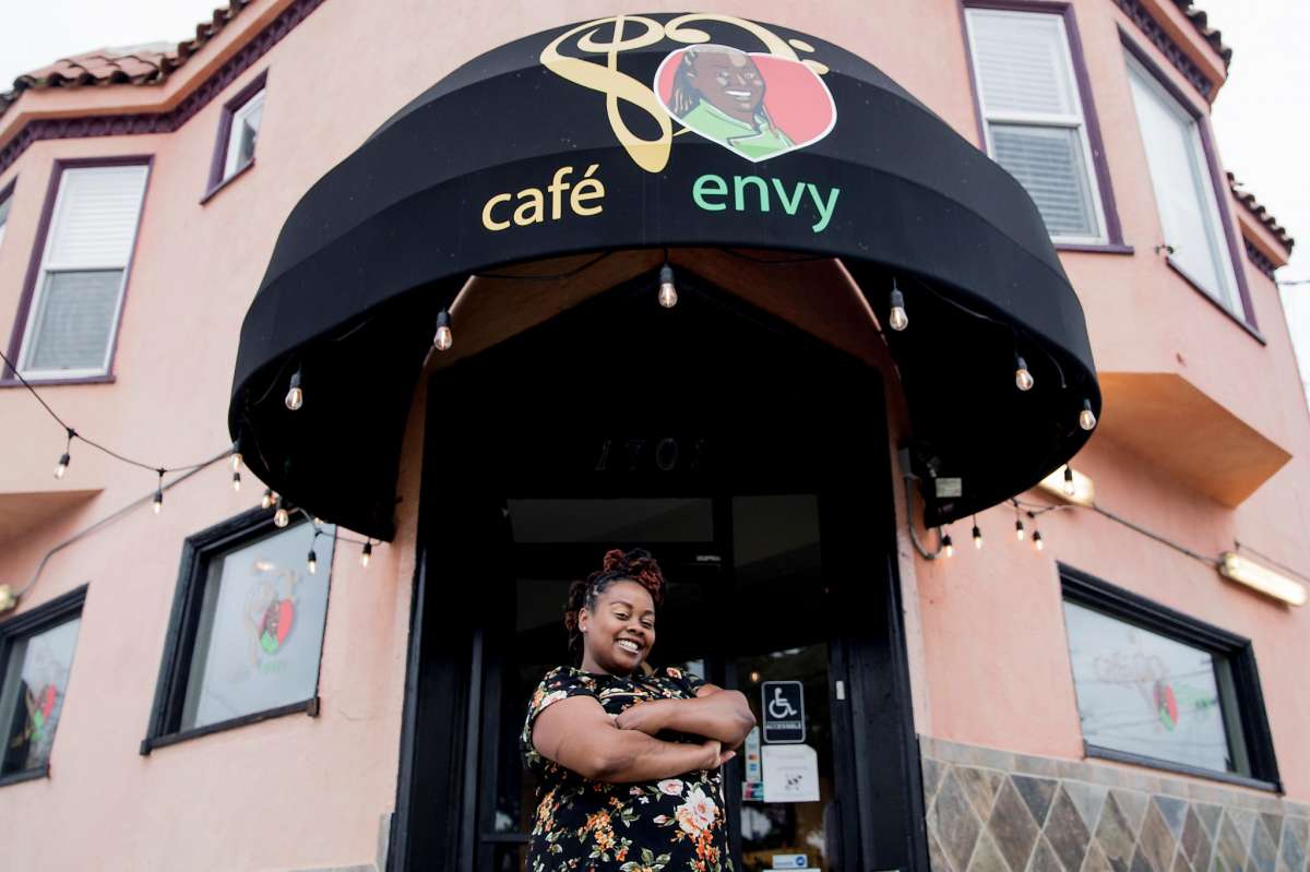 Cafe-Envy-April-Spears-by-Jessica-Christian-SF-Chronicle-2019, Buy Black Wednesdays!, Culture Currents 