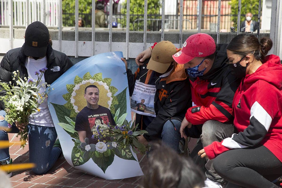 Sean-Monterrosa-family-Ashley-and-Michelle-at-24th-and-Mission-rally-by-Kevin-Hume-SF-Examiner-060520, Vallejo PD death squad: One year after Sean Monterrosa’s death at the hands of police, DOJ finds pattern of abuse, Local News & Views 