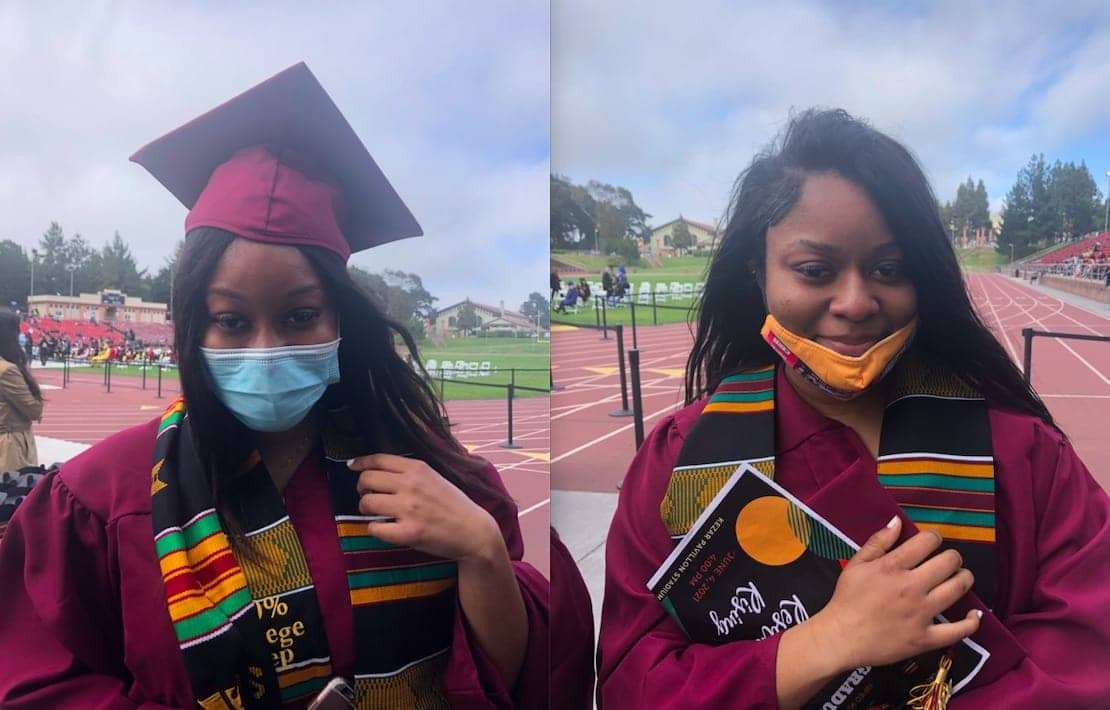 Twins-LeMoni-and-Emoni-Tillman-Second-Annual-Black-Graduation-at-Kezar-Pavilion-Stadium-by-Daphne-Young-060421, Black graduates celebrate big at 2021 Rites of Passage ceremony!, Culture Currents 