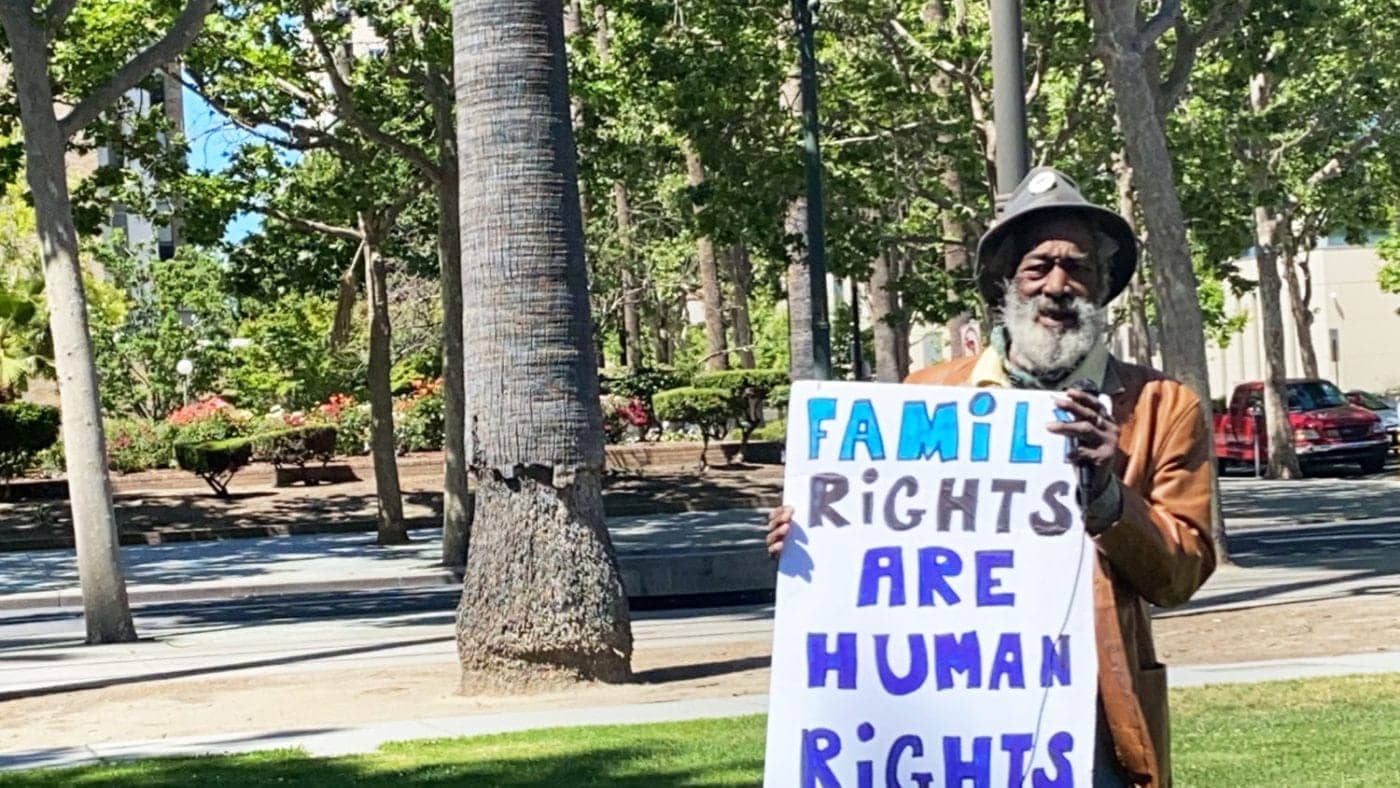 Buffalo-Black-Panther-Self-Help-Hunger-Program-at-POOR-California-Families-Rise-protest-Santa-Clara-County-Justice-Center-051921-by-Tiny-1400x788, Child Separation Services and the Family InJustice Court, Local News & Views 