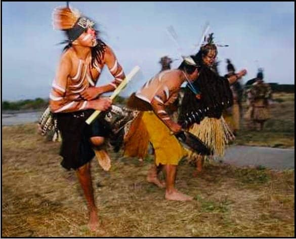 Ohlone-dancers-sunrise-ceremony-at-Yosemite-Slough-on-081010-by-Paul-Chinn-SF-Chronicle, The lost shores of Yosemite Slough, Local News & Views 