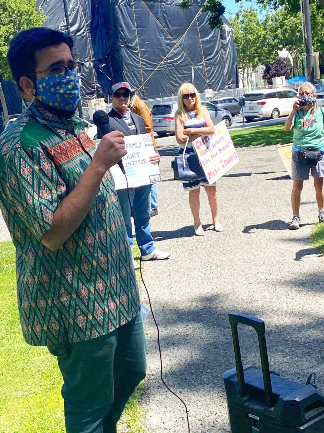 POOR-Magazine-poet-Jonathan-Gomez-at-POOR-Magazine-California-Families-Rise-protest-Santa-Clara-County-Justice-Center-051921-by-Tiny, Child Separation Services and the Family InJustice Court, Local News & Views 