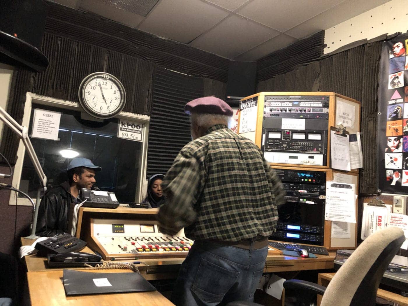 Terry-Collins-in-KPOO-studio-by-Arlene-Eisen-1400x1050, The community celebrates Terry Collins, long time warrior for the people, Local News & Views 
