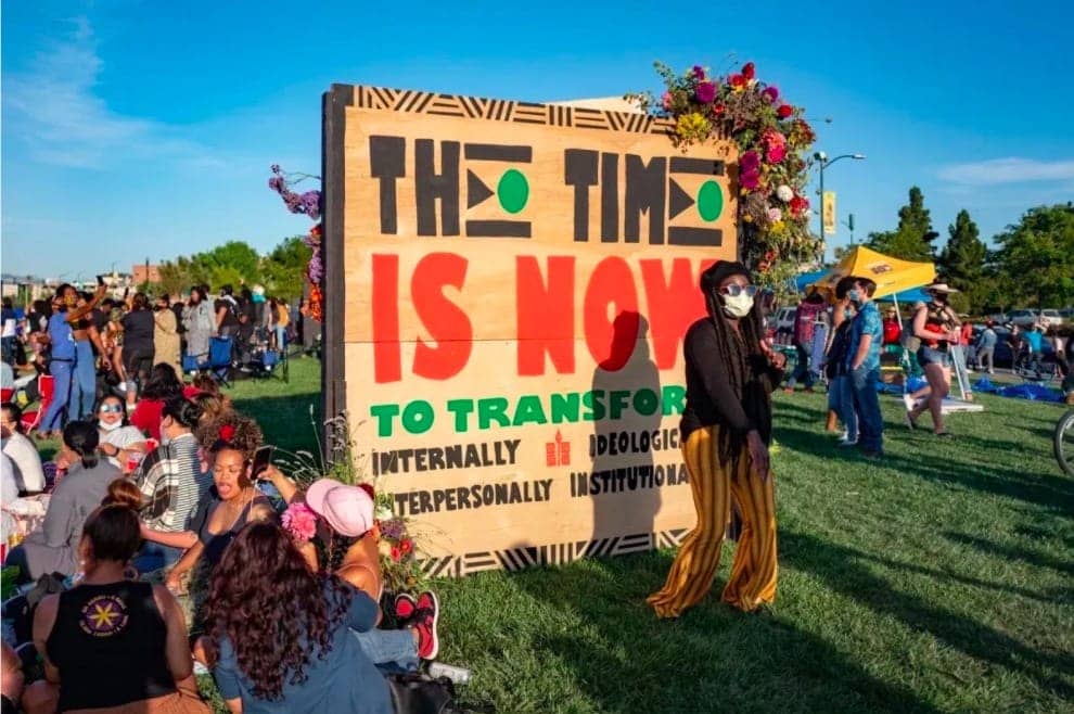 The-time-is-now-Art-installation-Juneteenth-Lake-Merritt-Oakland-by-Amir-Aziz-Oaklandside-061920, Juneteenth shooting at Lake Merritt: We don’t deserve this, Local News & Views 