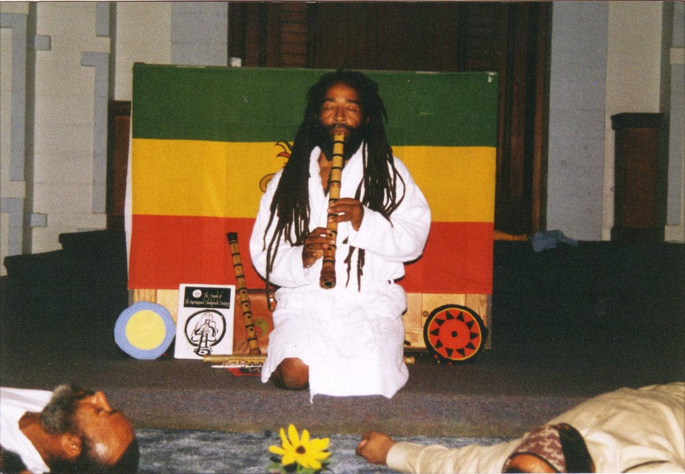 Veronza-Bowers-Rastafarian-meditation-group-blowing-shakuhachi-1400x969, Veronza Bowers, political prisoner and healer: Making the wounded whole, Abolition Now! 