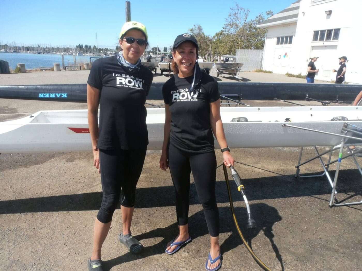 Black-rowers-Rhonda-Johnson-and-Carla-Jourdan-at-Outdoor-Afro-event-on-Oakland-Estuary-0721-by-Jahahara-1400x1050, Commemorating Revolutionary Black August, Culture Currents 