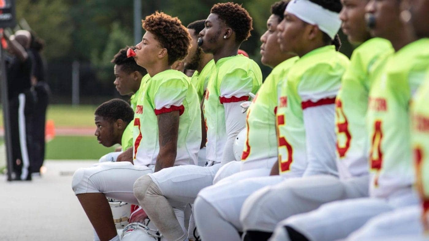 High-school-football-team-at-Capital-Christian-Academy-in-Maryland-Andre-Chung-NBC-1018-1400x788, Five years after Colin Kaepernick refused to stand, we still get the story wrong, News & Views 