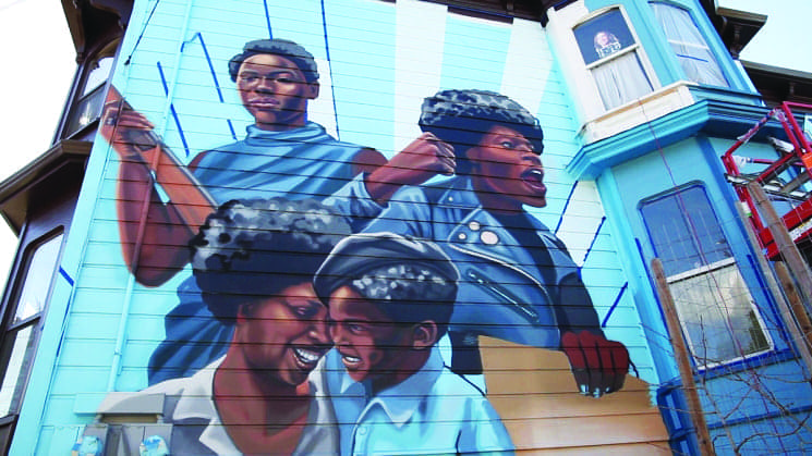 West-Oakland-Women-of-the-Black-Panther-Party-mural-by-Rachel-Wolfe-Goldsmith, Wanda’s Picks August 2021: Interview with Pamela Price, Culture Currents 