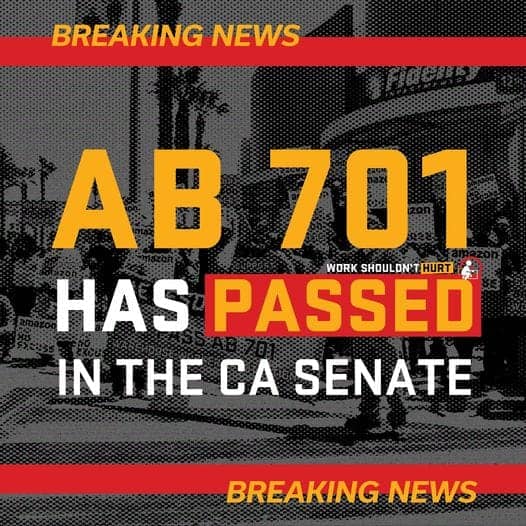 AB-701-passed-the-Senate-graphic-0921, People over profits: California bill pushes Amazon, Walmart and other big e-retailers, Local News & Views 