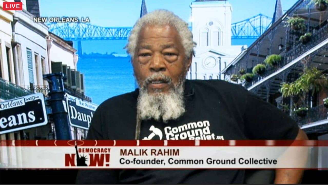 Malik-Rahim-on-Democracy-Now-082715, Hurricane Ida: On the 16th anniversary of Katrina, we get hit again, News & Views 