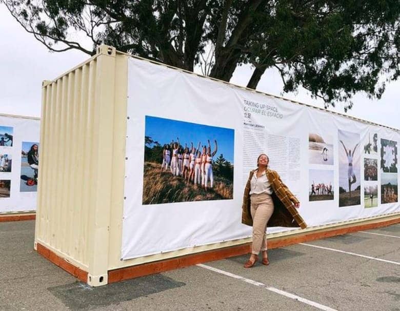 Marissa-Leshnov-with-‘TAKING-UP-SPACE-art-exhibit-in-the-Presidio-0821, Black joy, healing and art in the park: SF’s Presidio opens up the ‘My Park Moment’ photo show, Culture Currents 