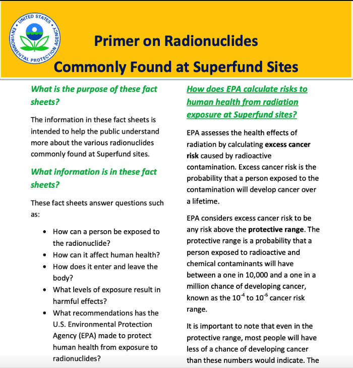 Primer-on-Radionuclides-Commonly-Found-at-Superfund-Sites-by-EPA-page-1, The Navy uncovered Strontium-90, and they want you to think it’s OK. It’s not!, Local News & Views 