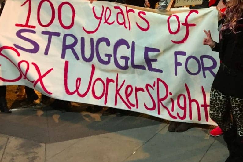 100-years-of-struggle-for-sex-worker-rights-protest-banner-by-Jennifer-Yin-072321, Little government aid, ongoing stigma and the fight for decriminalization: San Francisco sex industry workers face long road to economic recovery, Local News & Views 
