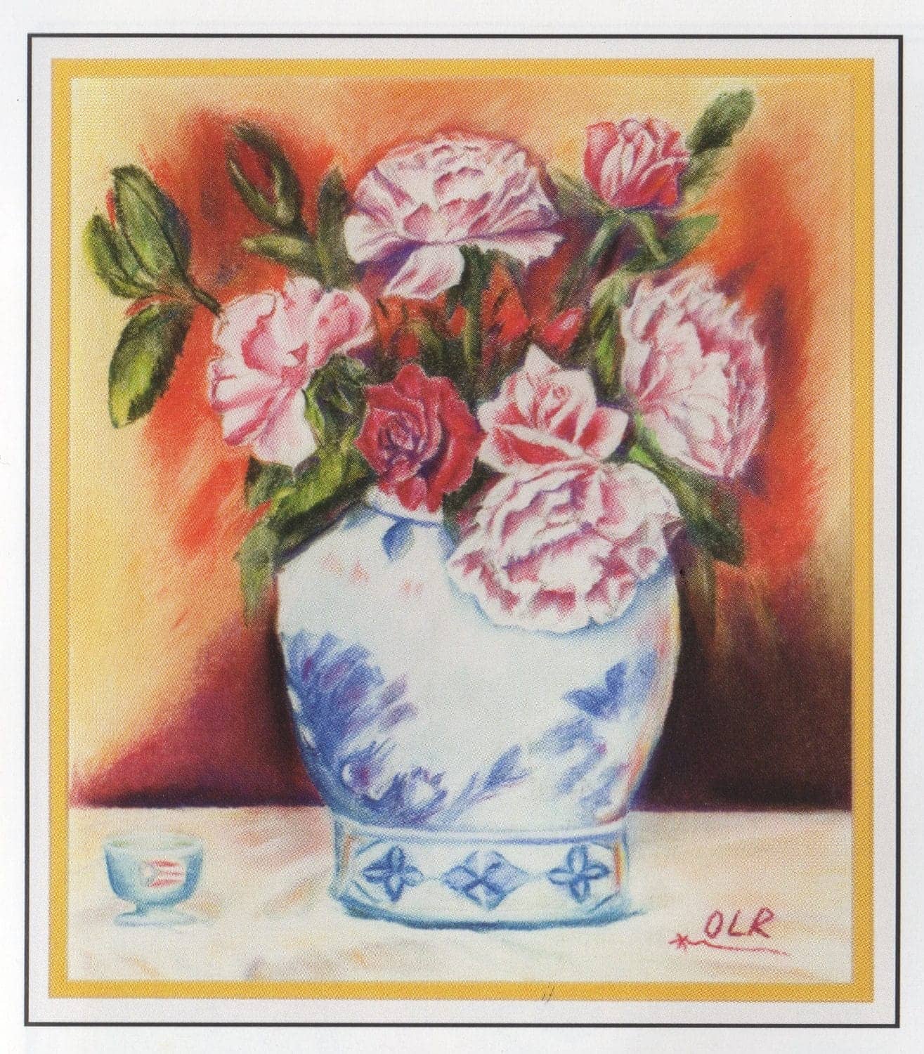Still-Life-Flowers-pastel-on-paper-art-by-Oscar-Lopez-Rivera, A Conspiracy of Flowers, Culture Currents 