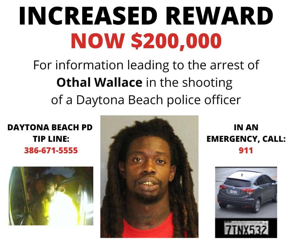 Increased-Reward-now-200000-wanted-poster-for-Ozone-Othal-Wallace-by-Daytona-Beach-PD, Manhunt: Freedom fighter Ozone charged with murdering cop, News & Views 