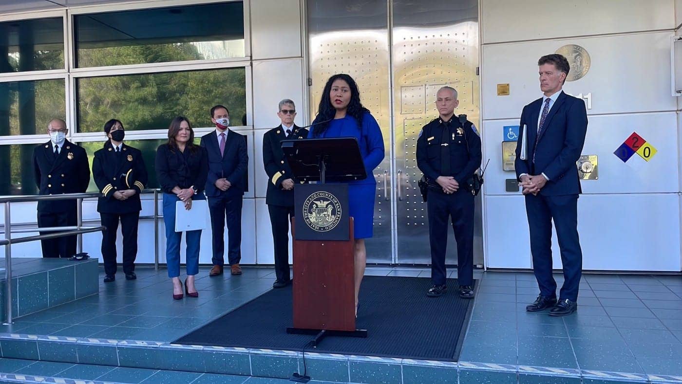 Mayor-Breed-announces-state-of-emergency-in-Tenderloin-backed-by-dept-heads-121421-by-CCSF, The Machiavellian politics of London Breed, Local News & Views 