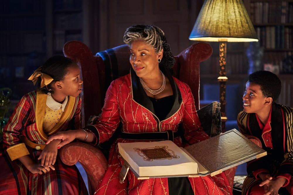 Phylicia-Rashad-reads-to-grandchildren-in-‘Jingle-Jangle-A-Christmas-Journey, Eye on Education, Culture Currents 
