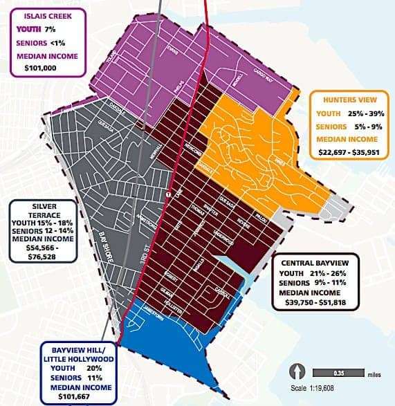 Income-map-of-Bayview-Hunters-Point, Against all odds, Mama Mesha Irizarry lives to fight another year, News & Views 