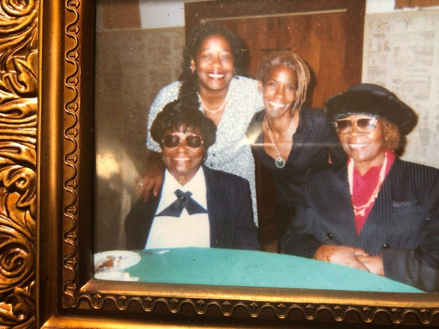 Izola-Frierson-with-sister-Lucille-and-cousin-Denise-and-daughter-Kathy-Frierson-at-a-homegoing-0506-1400x1050, Happy 100th birthday, Queen Izola of Bayview Hunters Point!, Culture Currents 