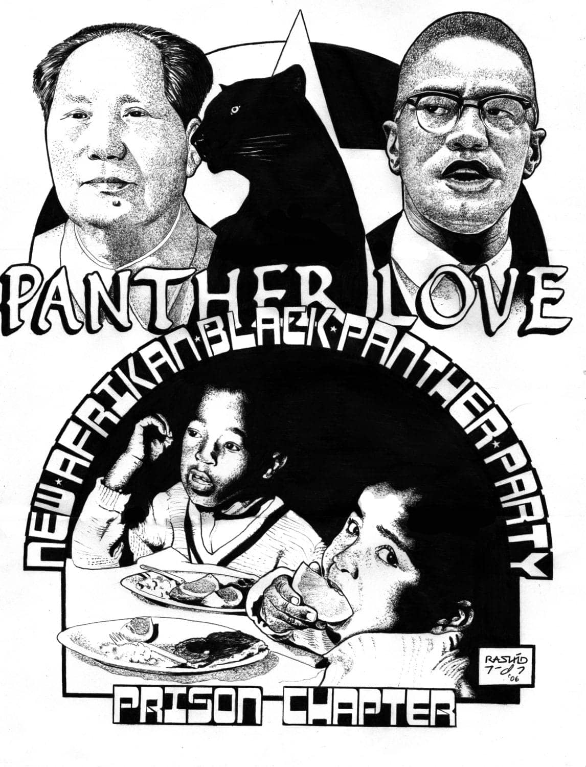 Panther-Love-art-by-Kevin-Rashid-Johnson, My return to Virginia: A tribute to people power, Behind Enemy Lines 