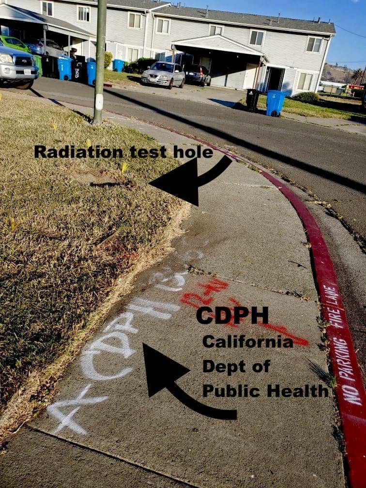 Radiation-test-hole-photo-on-Gateview-Avenue-Treasure-Island, Fair warning: Part II, News & Views 