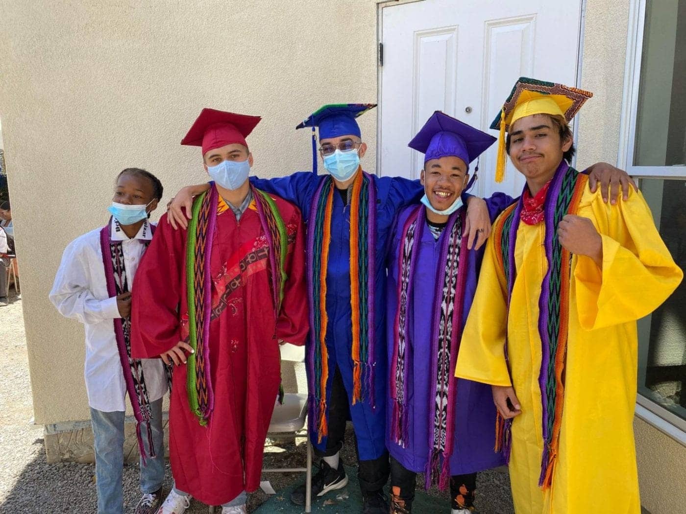 Ziair-Tiburcio-Akil-Amir-and-Kimo-graduating-from-Deecolonize-Academy-2021-by-Tiny-Gray-Garcia-POOR-Magazine-2021-1400x1050, College in Covid: A nightmare of access for Poor, Black, Brown, Indigenous and Disabled students in the US, Culture Currents 