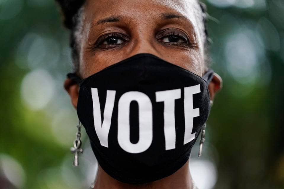 Jo-Lynn-Gilliam-marches-in-Atlanta-on-58th-anniv-of-March-on-Washington-082821-by-AP, Bay View Voter Guide, News & Views 