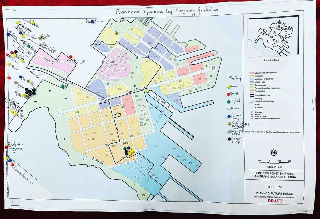 Ahimsas-map-of-cancers-induced-by-ionizing-radiation-Bayview-Hunters-Point-1, HP Biomonitoring: Promising HOPE for Hunters Point, News & Views 