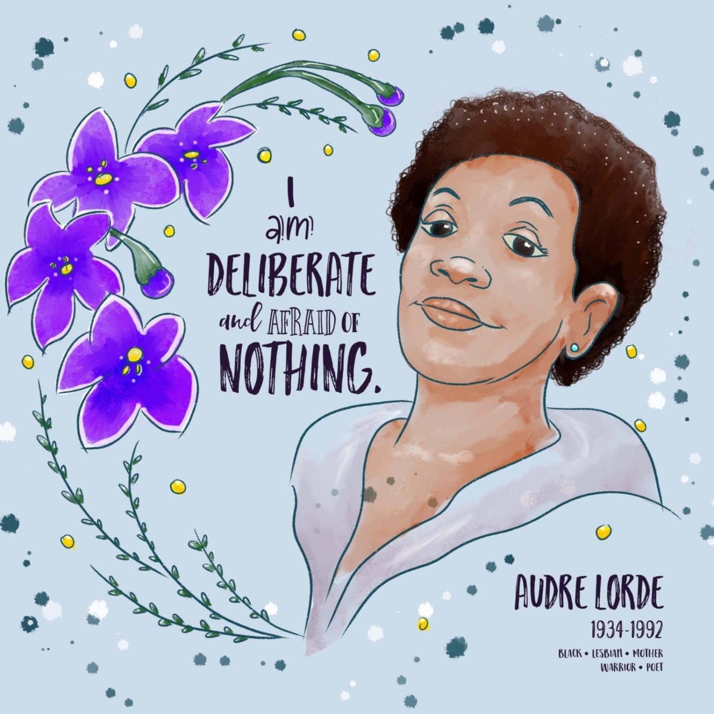 Audre-Lorde-portrait-by-Tiffany-Golden-in-Sol-Affirmations-1400x1400, Children’s book author Tiffany Golden used the pandemic to learn the art of illustrating￼, Culture Currents News & Views 