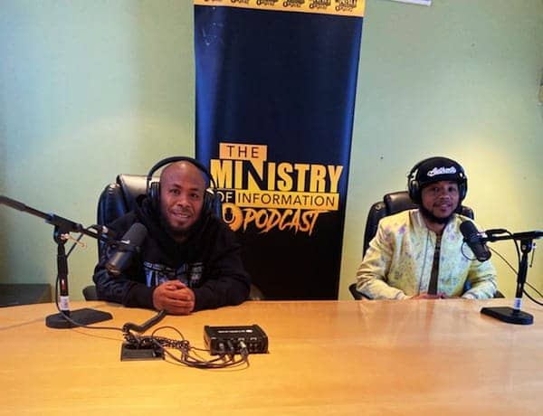 Boxer-and-Authentic-415-Dispensary-owner-Karim-Mayfield-with-JR-Valrey-Ministry-of-Information-Podcast, Developing the Ministry of Information Podcast: A short look at the journalistic trek of JR Valrey, Culture Currents News & Views 